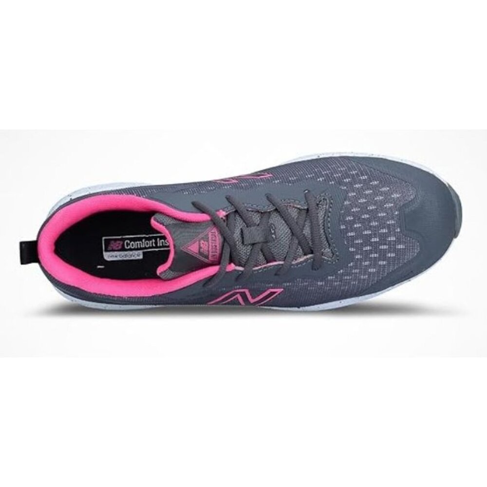 New Balance Women's Composite Toe Logic Wide Safety Shoes Gray/Pink Size US-12 - Picture 4 of 14